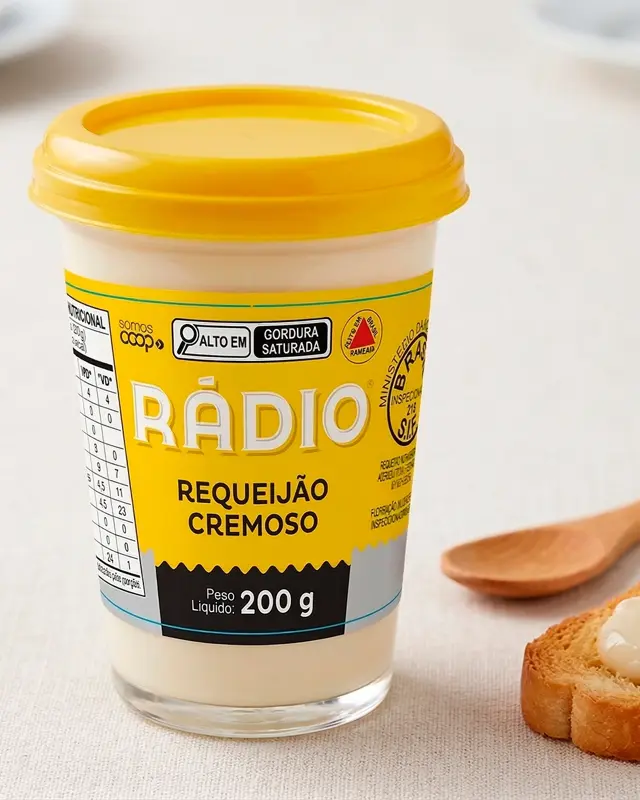 Rótulo Requeijão Rádio